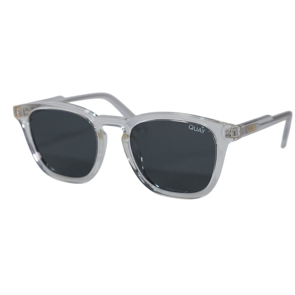 Quay Australia JACKPOT Round Sunglasses - Clear / Smoke - NWT - Picture 3 of 10